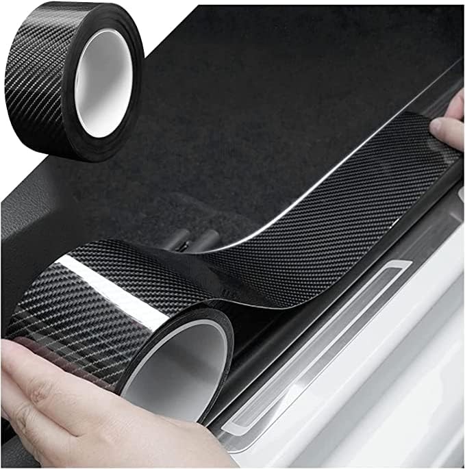 Anti Slip Car Door Entry Guard, DIY Adhesive Sill 2″x196″, Black