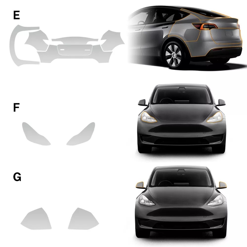 8.5Mil Matte PPF PreCut Full Kit for Tesla Model Y 2020-2024 Paint Protection