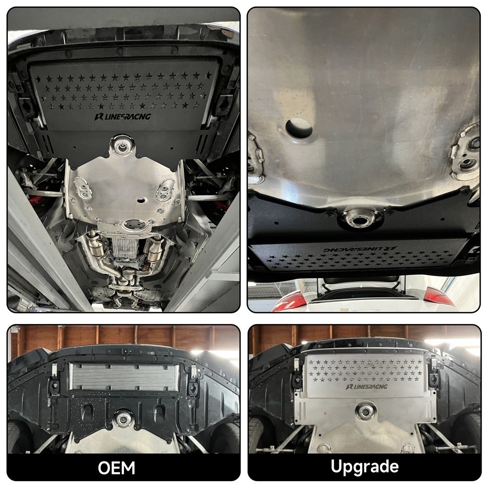 Aluminum Oil Cooler Skid Plate for BWM G81 G82 G87 M2 M3 M4 3.0L Turbocharged