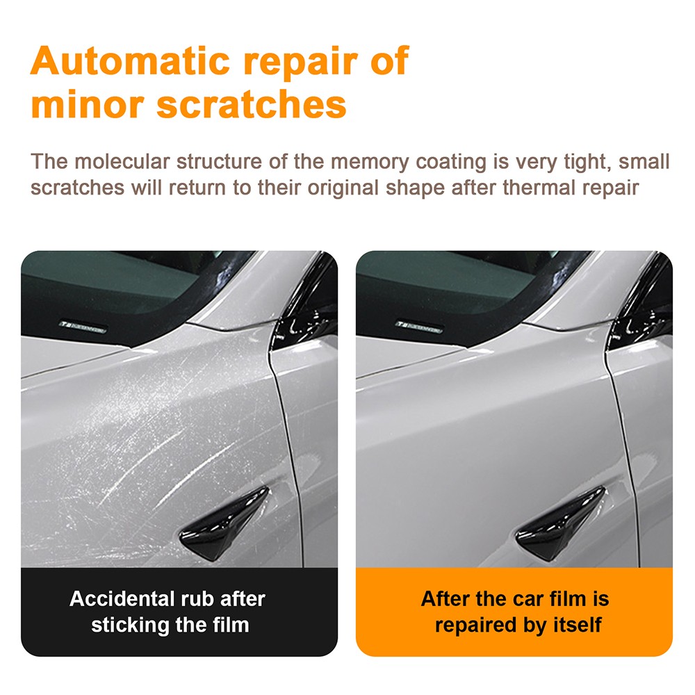 Car Front Bumper Precut Paint Protection Film Clear for Tesla Model Y 2020-2024