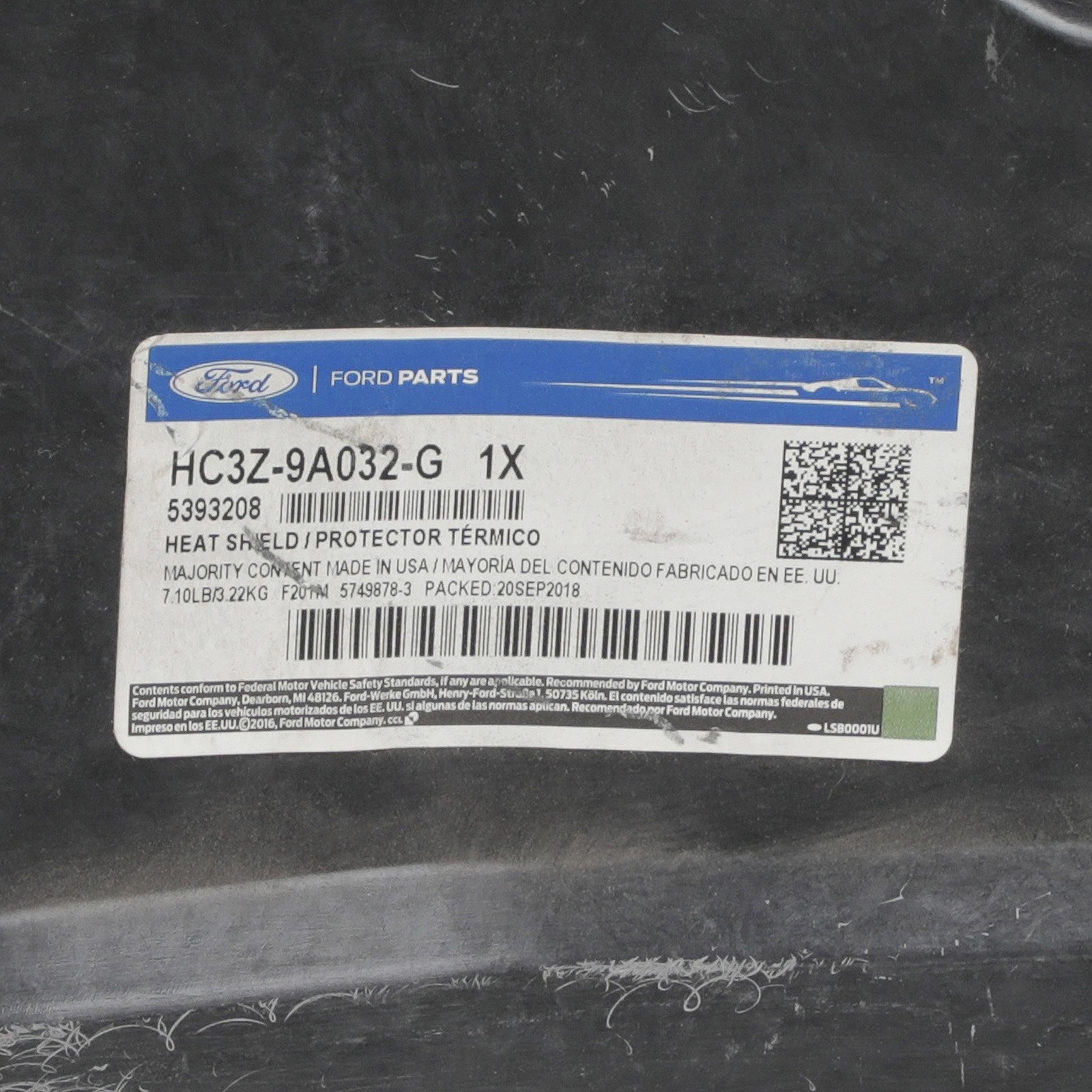 GENUINE FORD 2017-19 F-250/F-350/F-450 Super Duty Fuel Tank Shield HC3Z-9A032-G