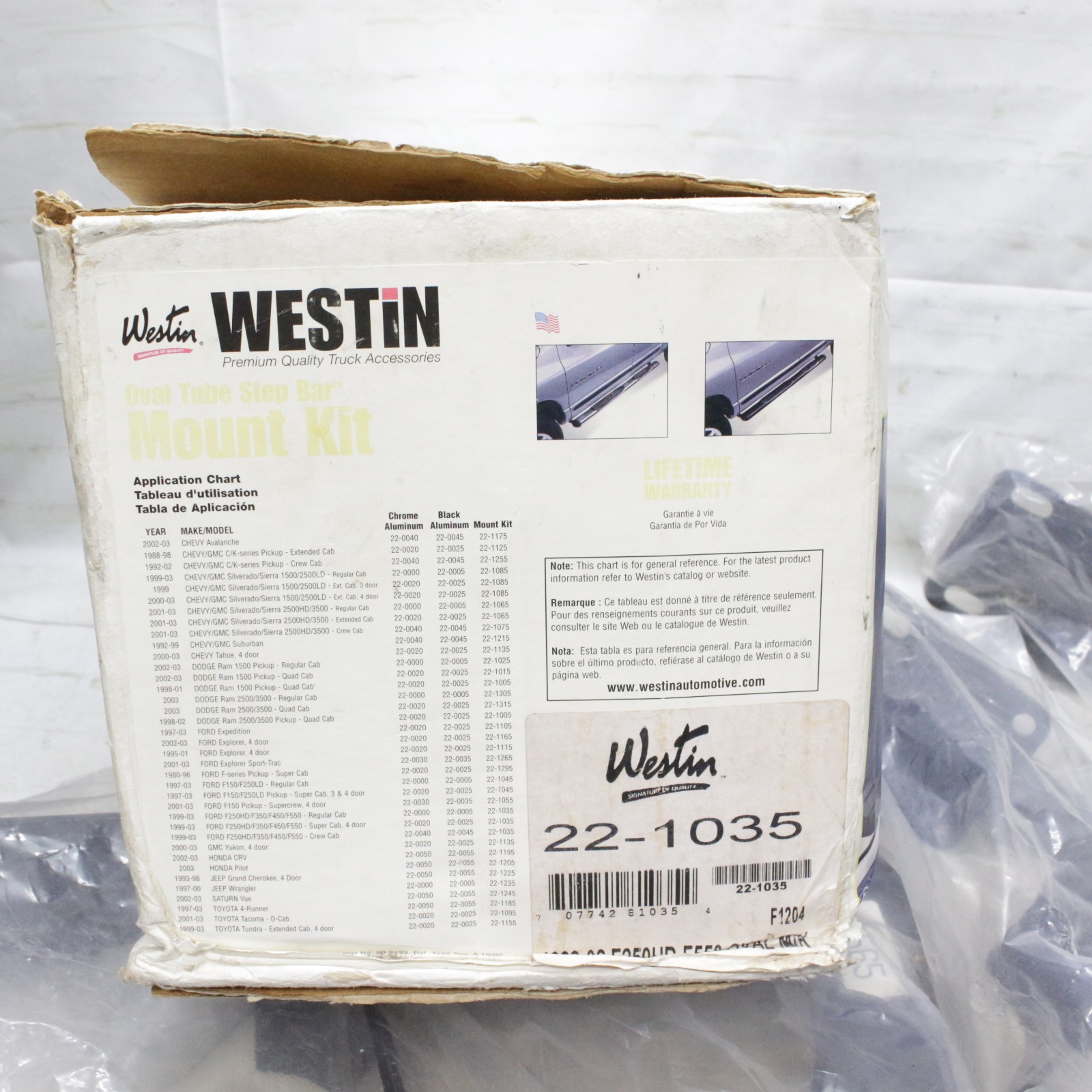 Westin 22-1035 22-Series Oval Step Bar Brackets for 99-16 F250 F350 F450 F550