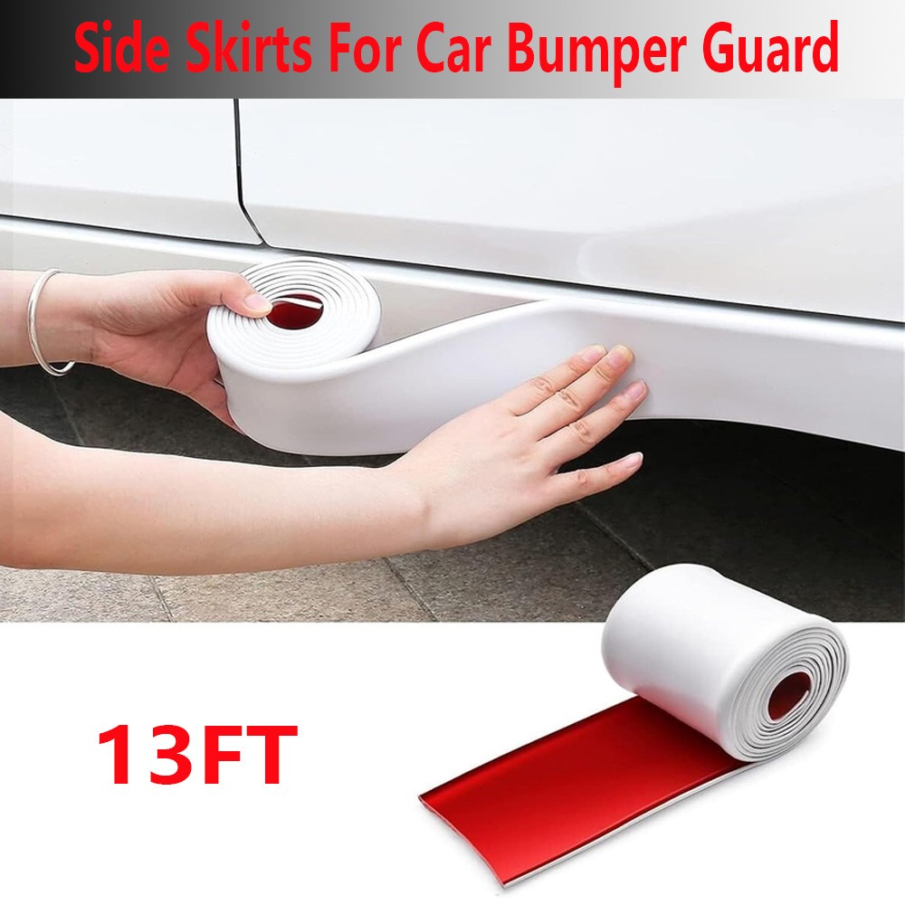 13FT Side Skirt Rocker Panel Trim For Buick Rubber Anti-Scratch Edge Guards