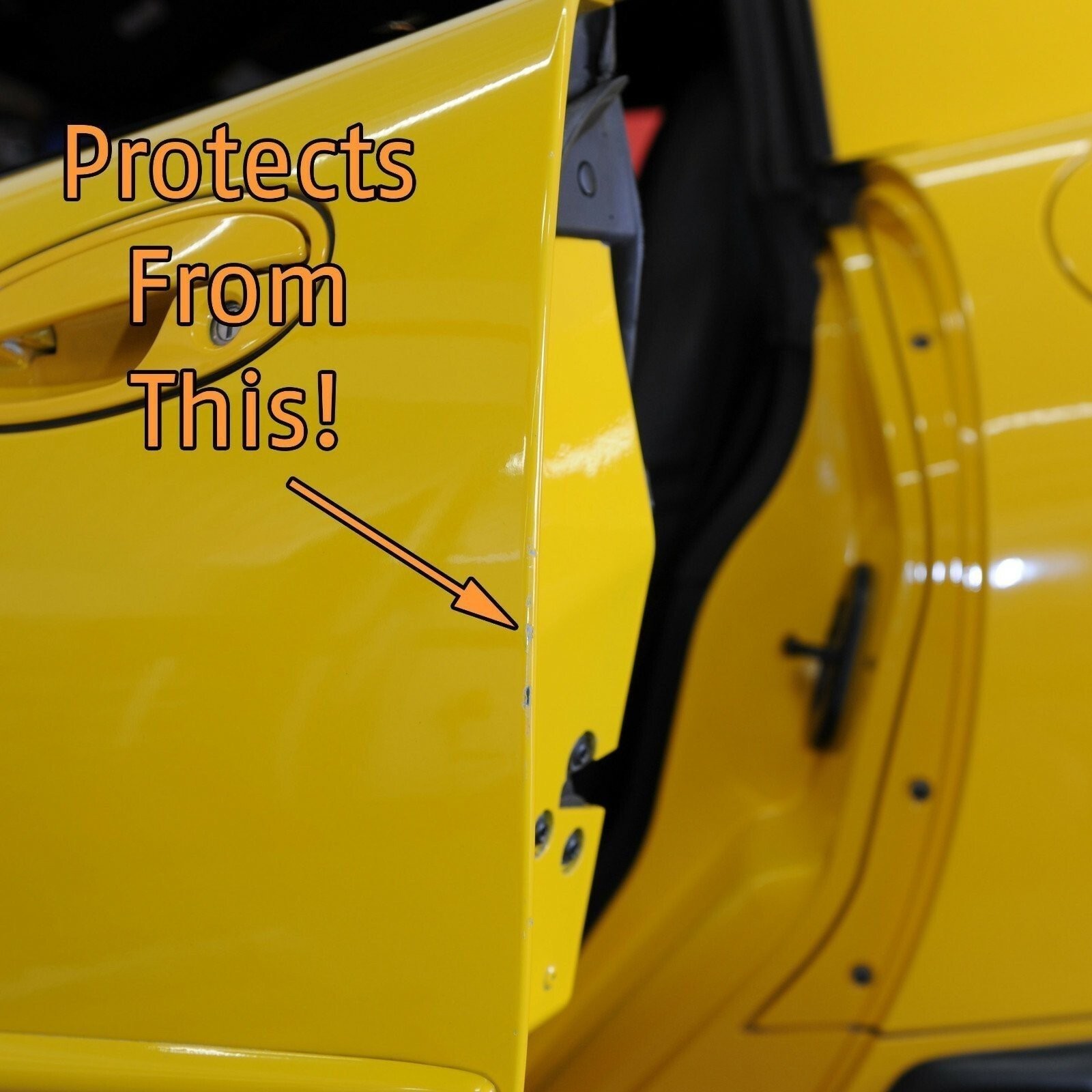 1997-2004 Corvette C5 Black Door Edge Guards