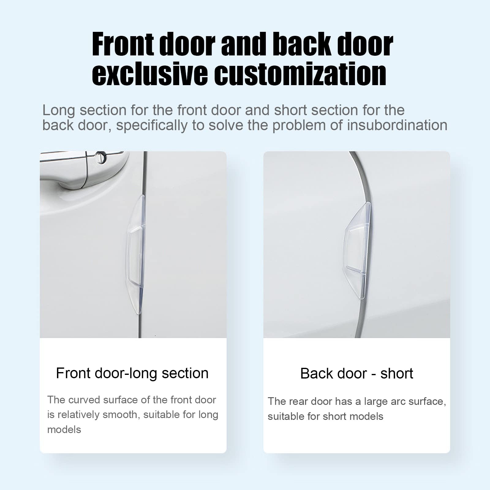 Miytsya Pack-4 Auto Door Side Edge Protection Guard 4 PCS, Transparent