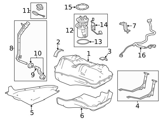 Genuine GM Fuel Tank Shield 95015723