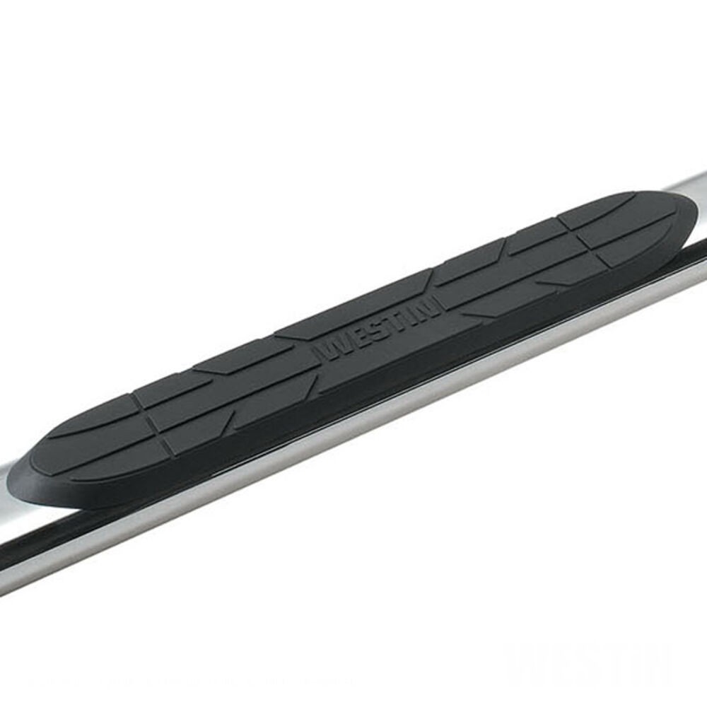 Westin 22-5020 Premier Oval 4 inch Nerf Step Bar Polished Stainless Steel SINGLE