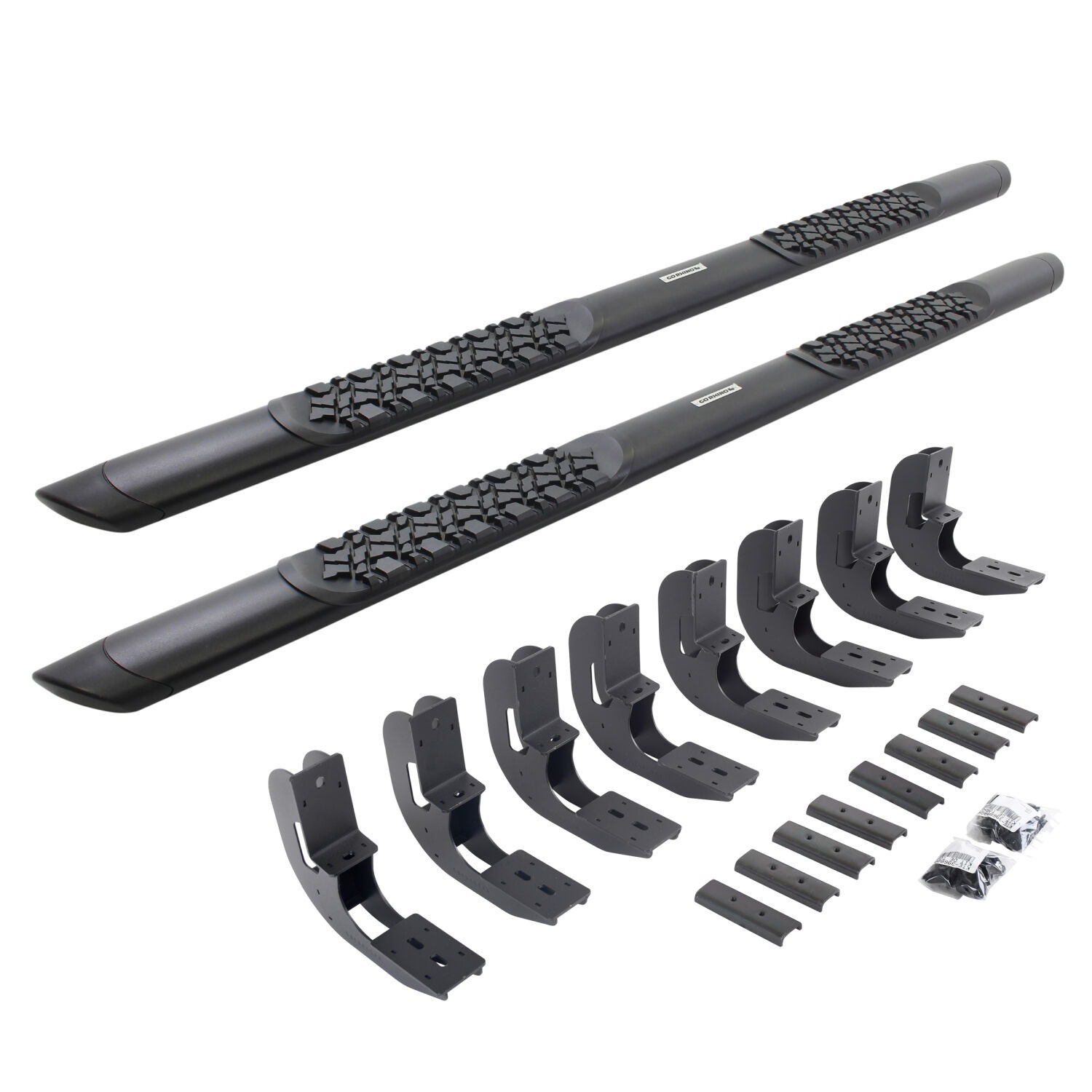 Go Rhino V3415880T V-Series V3 Aluminum Side Steps and Bracket Kit – Black
