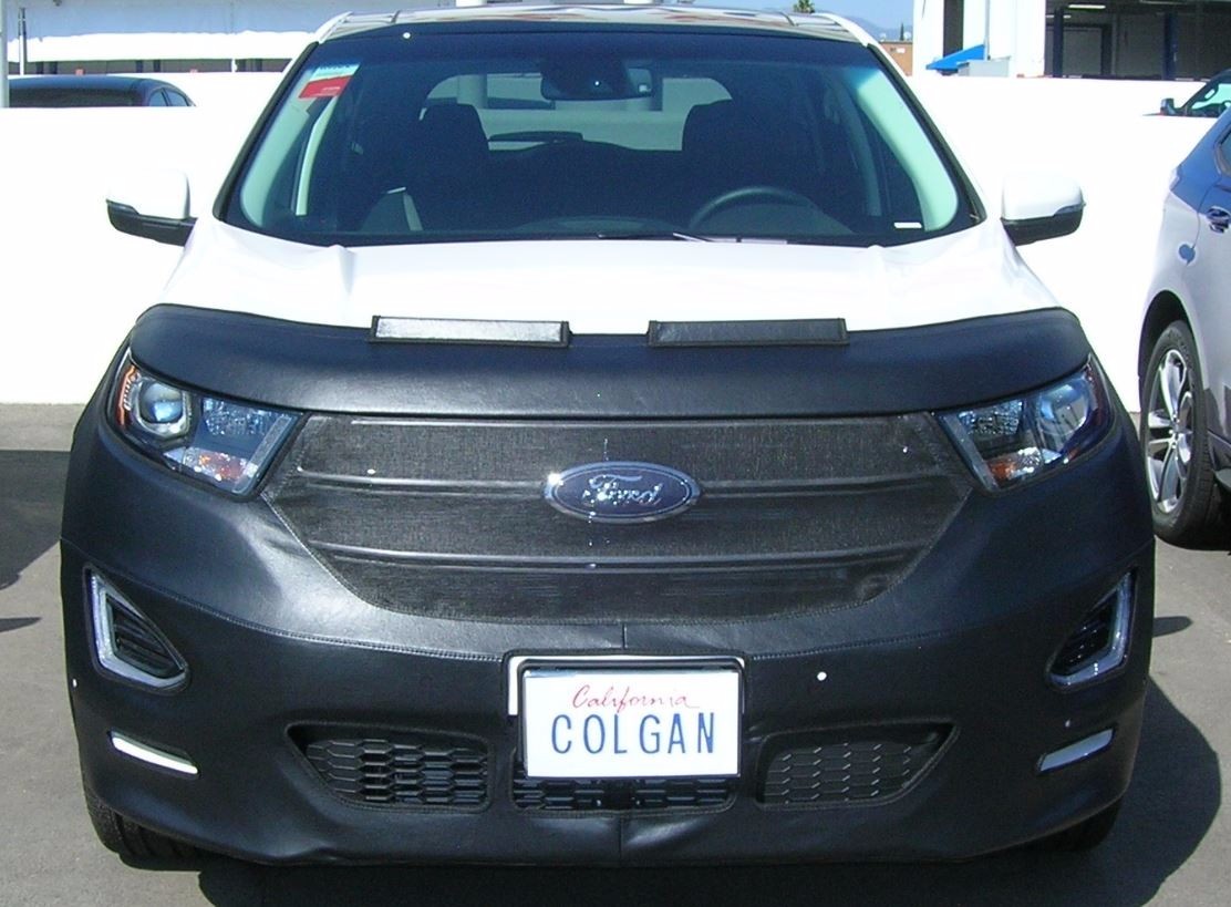 Colgan Front End Mask Bra 2 Piece Fits 2015-2017 Ford Edge Sport W/Lic.&WO Sensr