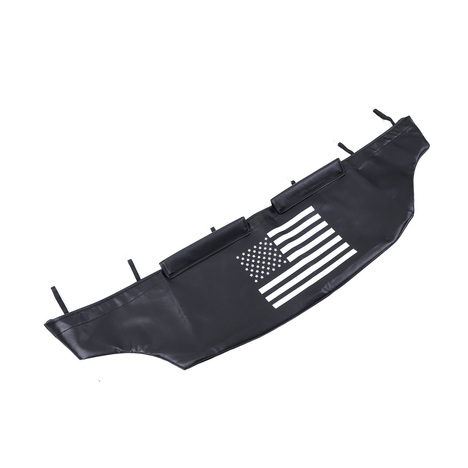Front Bumper Lebra Car Bonnet Mask Hood Bra Fit For Fiat 500 500C 2007-24 Black