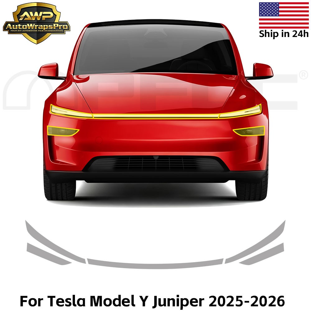 Headlight PreCut PPF Kit Paint Protection Film For Tesla Model Y Juniper 2025-UP