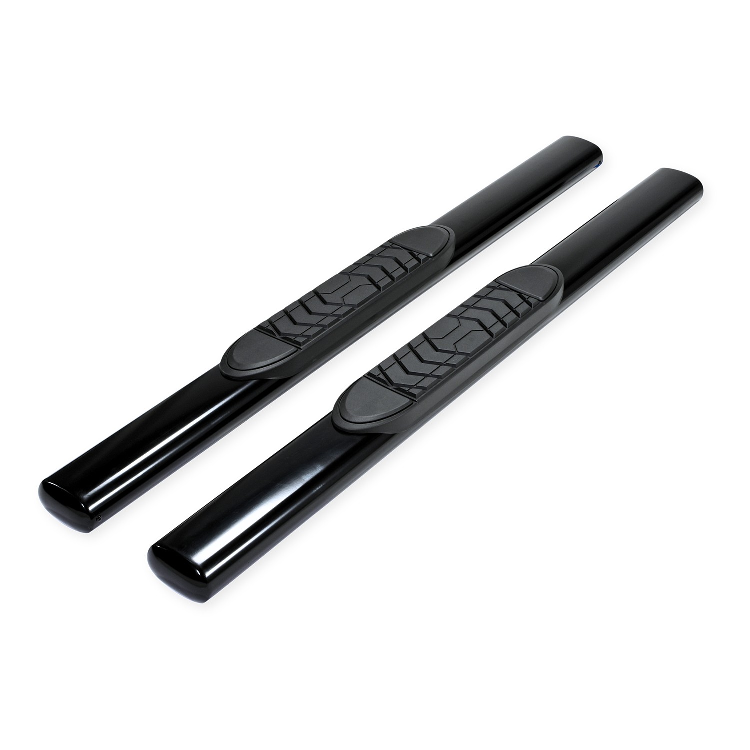 TrailFX A7001B TFX 5″ Oval Straight Side Bars Black Steel Frame Mount