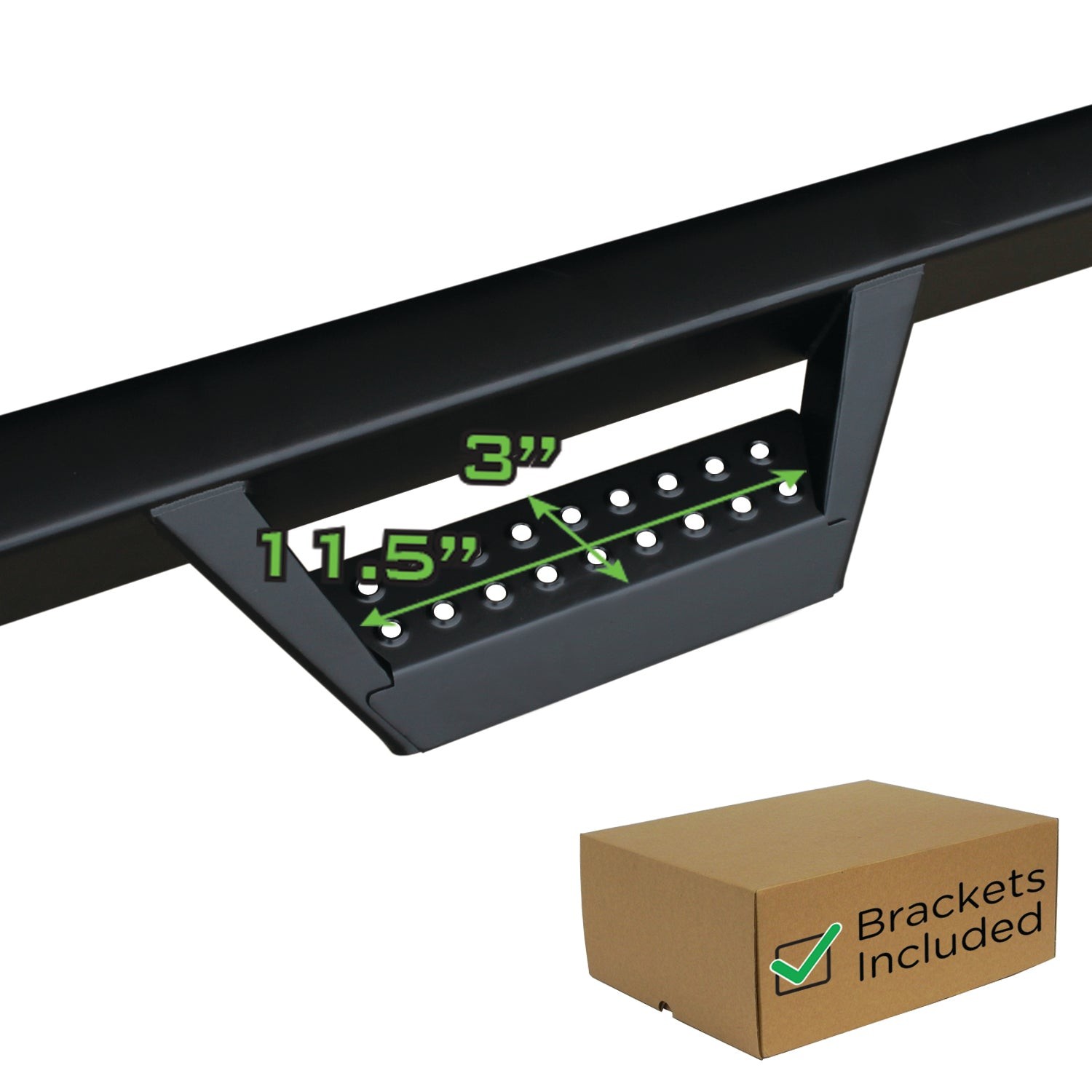 Raptor 1802-0559BT Drop Steps Black Textured Alloy for 19-26 RAM 1500 Crew Cab