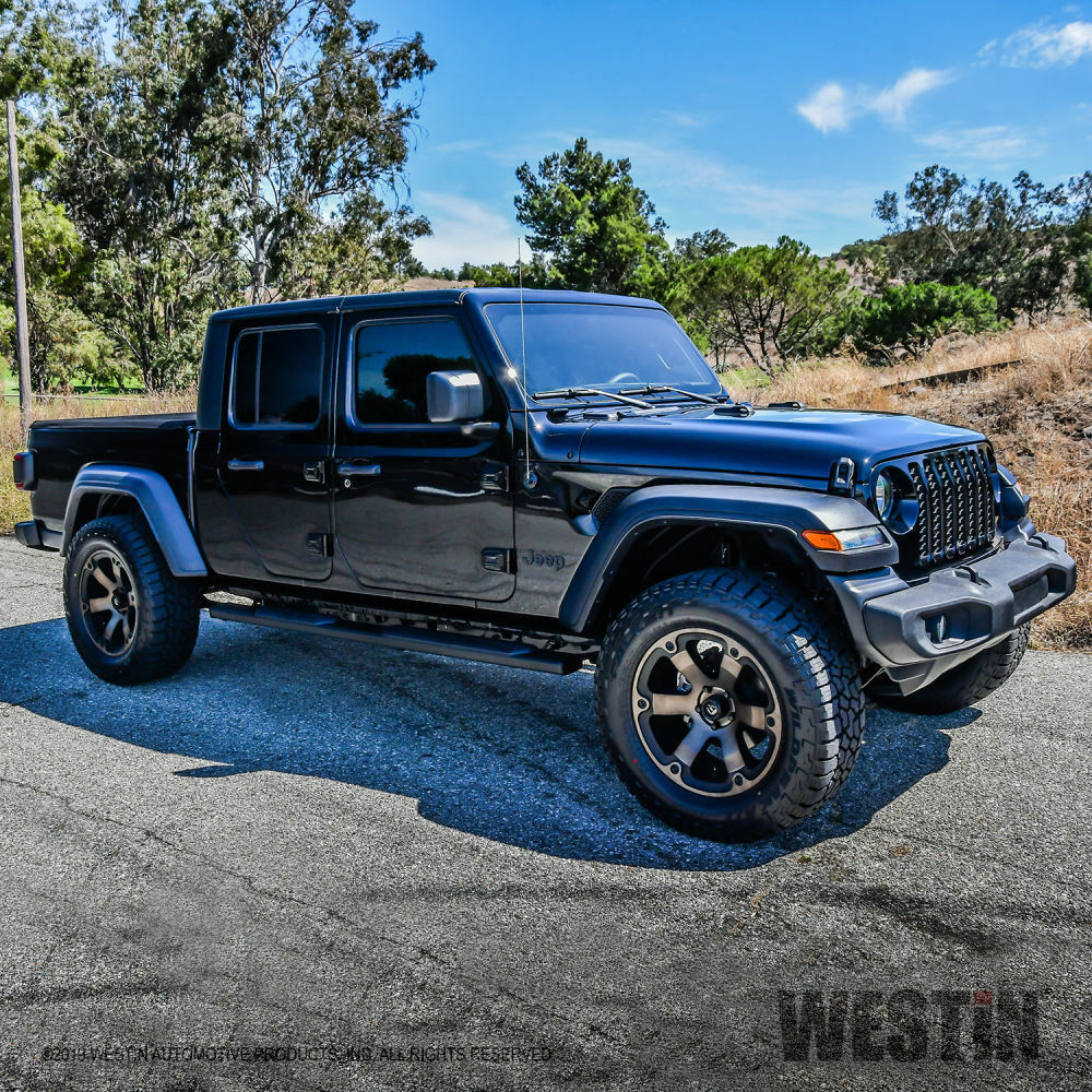 Westin Black Aluminum R5 Nerf Step Bars Fits F150 F250 F350 SuperCrew 28-51095
