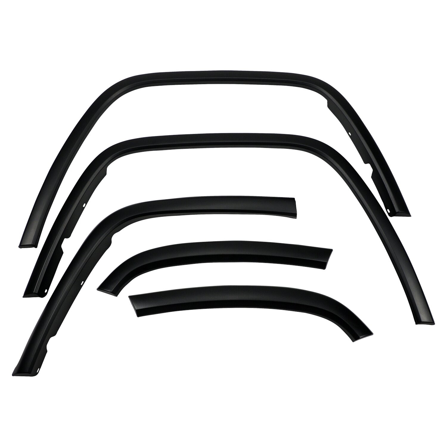Jeep Fender Flare Set | Durable Plastic Textured Black Replacement