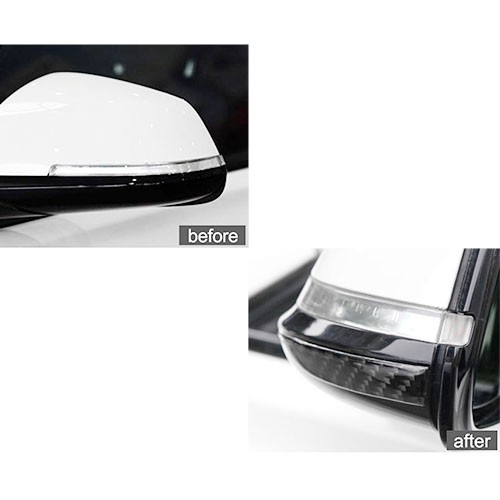 2x Car Side Rearview Mirror Edge Protector Carbon Fiber Decals Fit Toyota Lexus