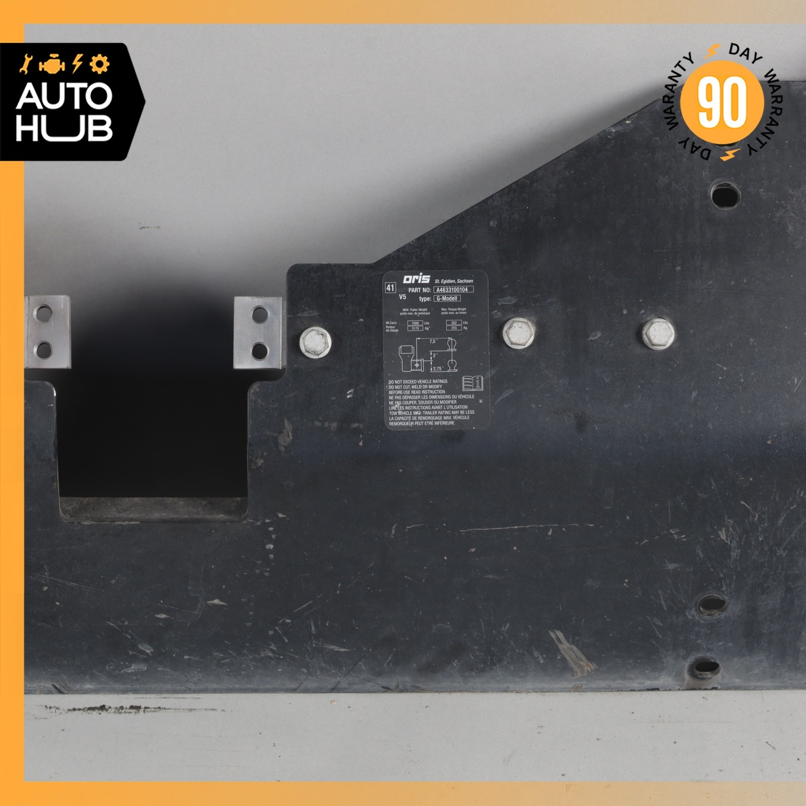 13-18 Mercedes W463 G550 G63 Rear Lower Fuel Tank Skid Plate Metal Shield OEM