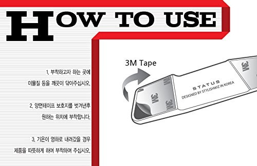 4 Pcs Status High Glossy 9.5cm x 2.3cm (Front), 8.2cm x 2.0cm (Rear), Black