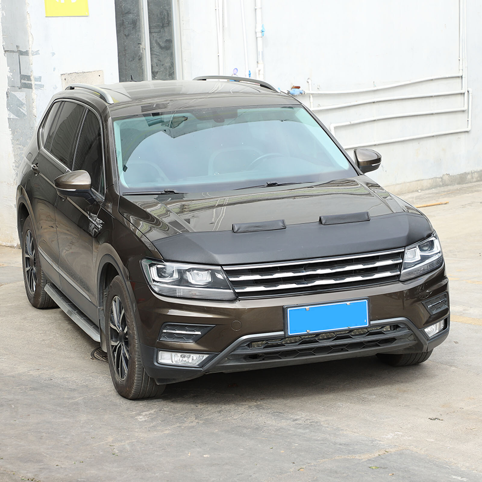Front Hood Cover Engine End Bra Protector for Volkswagen VW Tiguan 2018-24 Black