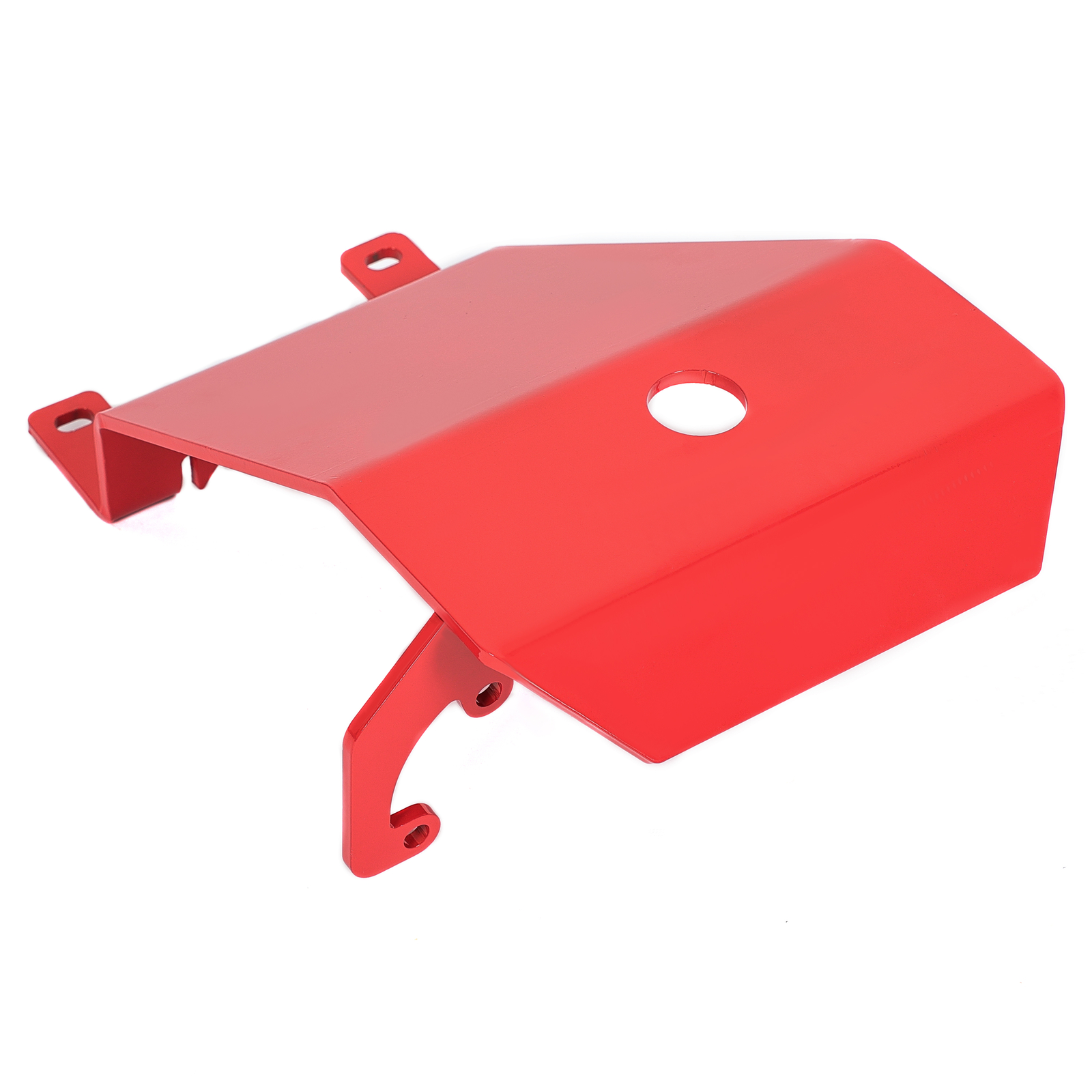 Front Skid Plate Red Steel For Jeep Wrangler 2018-23 / Gladiator 2020-23 RS62116