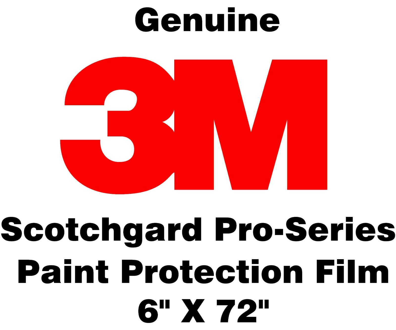 3M Scotchgard Pro Series Paint Protection Film Clear Bra Bulk Roll 6″ x 72″