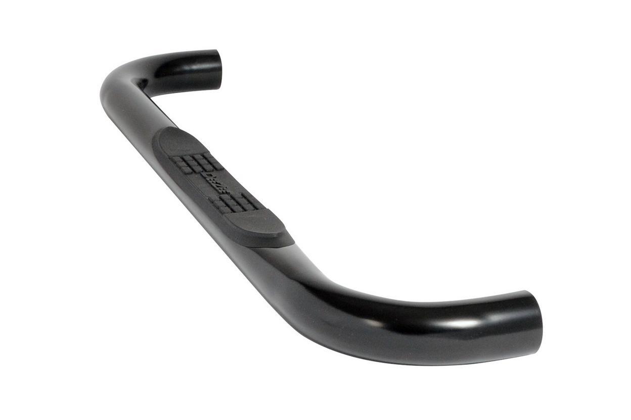 Dee Zee UltraBlack Powder Coated Steel Side Steps 3 in. Round Cab Length +BLK/NB