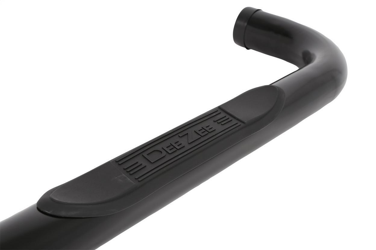 Dee Zee Textured Black Steel Side Steps 3 in. Round Cab Length +BLK/NB Fits Chev