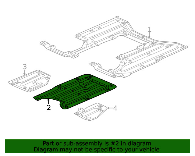 Genuine Acura Plate Front Engine Cover (Lower) 74114-TV9-A00