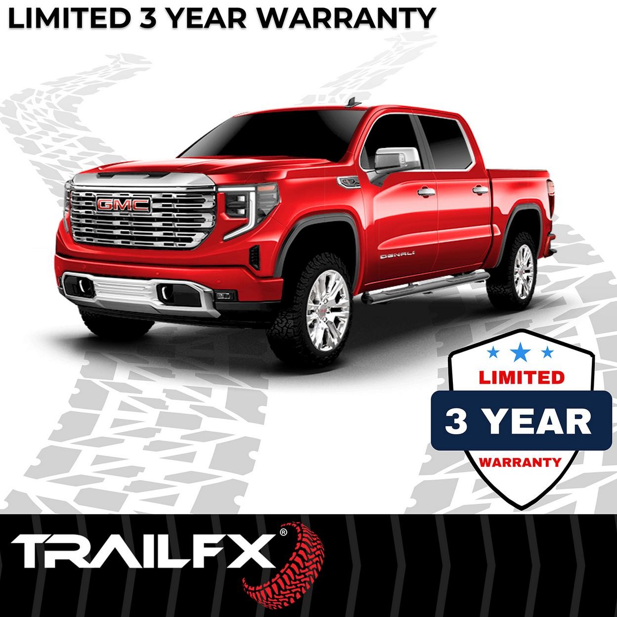 TrailFX A7054B 5 Inch Oval Straight Powder Coated Black Steel Rocker Panel Mount