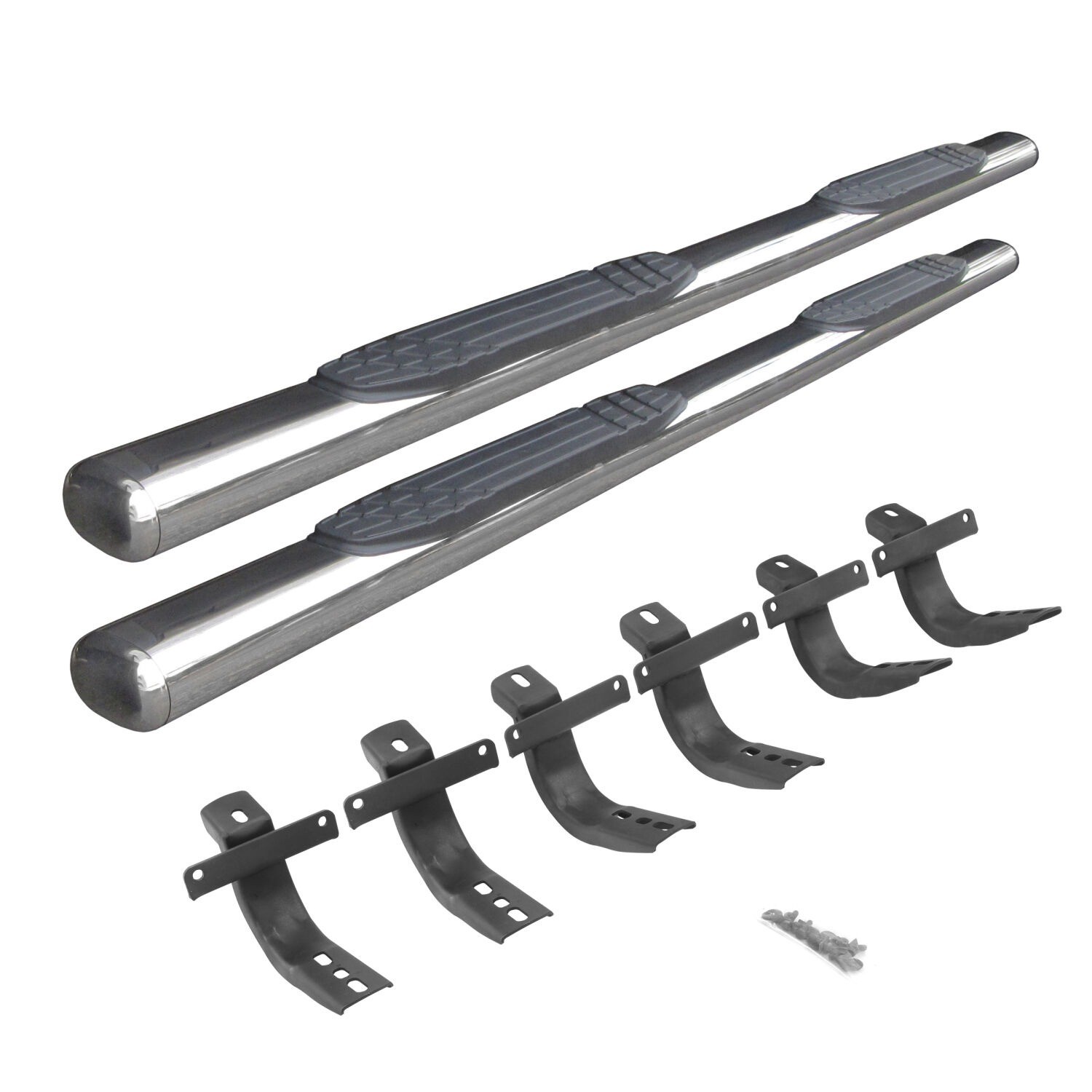 Go Rhino 104412973PS 4″ 1000 Series Side Steps With Mounting Bracket Kit