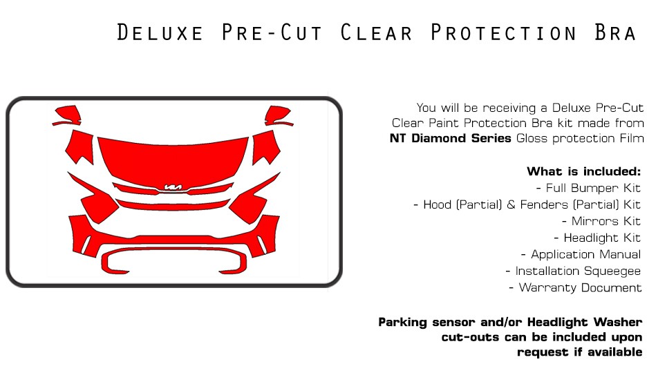 PreCut Paint Protection Film Clear Bra for KIA Sportage X-Line 2023-2025