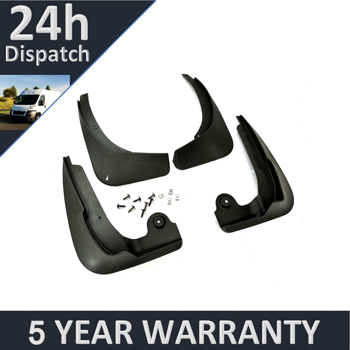 Tailored Mud Flaps Set of 4 For Skoda Yeti 2015-2023 Purevue