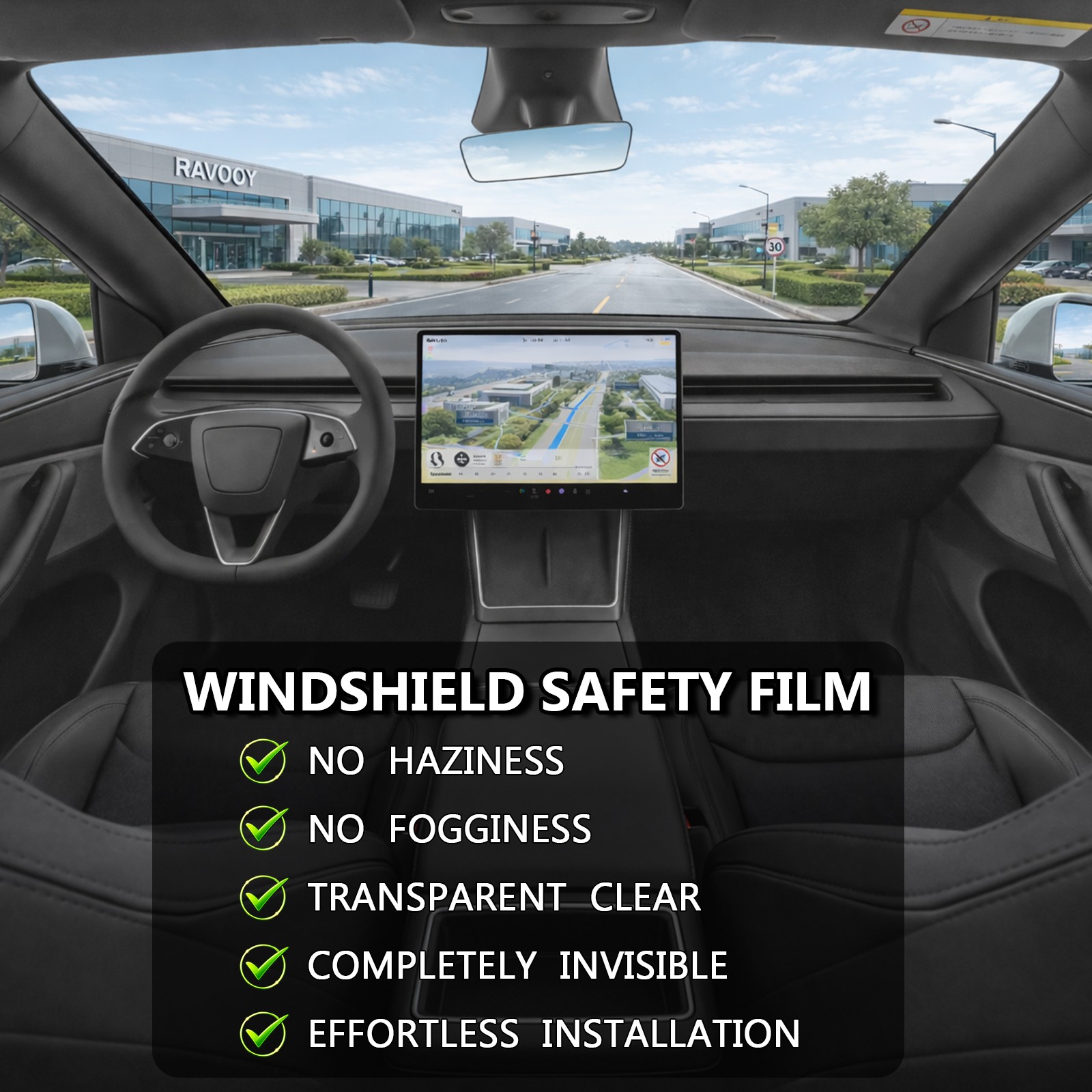 PreCut Front Windshield Protection Film Clear Bra For Jeep Wrangler JK 2011-2018