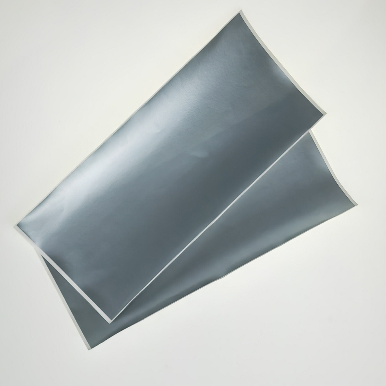 2 Gloss Silver Car Bowtie Vinyl Sheets Emblem Overlay 11×5 inch