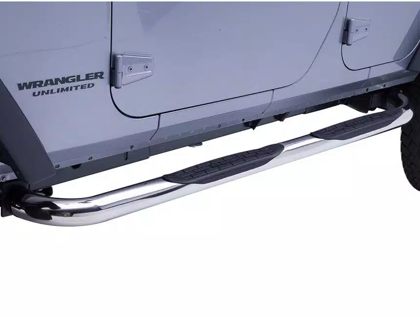 Go Rhino 4000 Ser Polished SS Bars Fit 99-13 Slvrd/Sra 1500,01-14 2500/3500 Ext