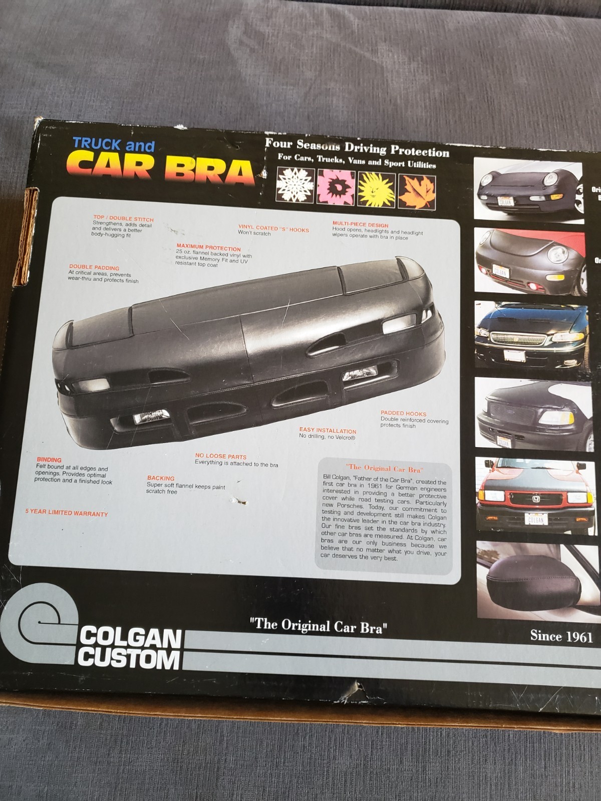 Vintage Colgan Custom Car Bra Porsche 911 1966-96 – Brand New!!