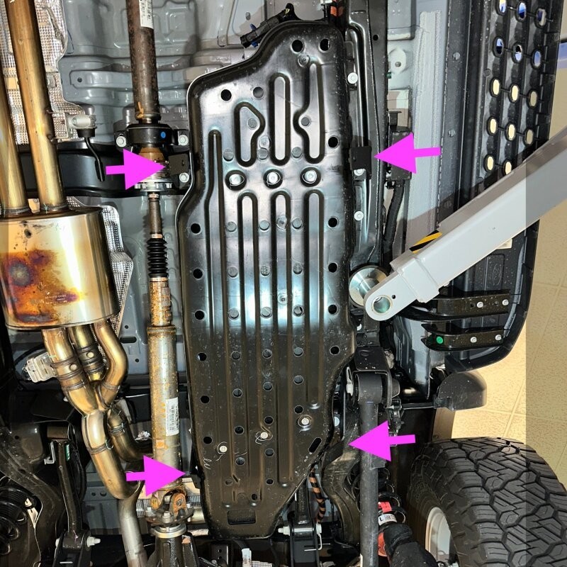 Rival 2333.1889.1.6 Aluminum Gas Tank Skid Plate For 2024-26 Ford Ranger Raptor