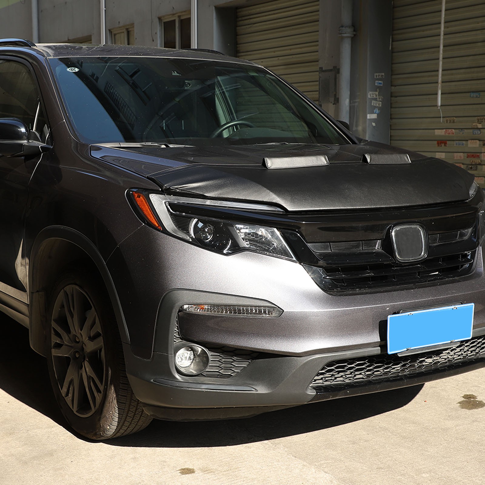 Front End Hood Stone Bra Guard Cover Protection Leather For Honda Pilot 2015-22