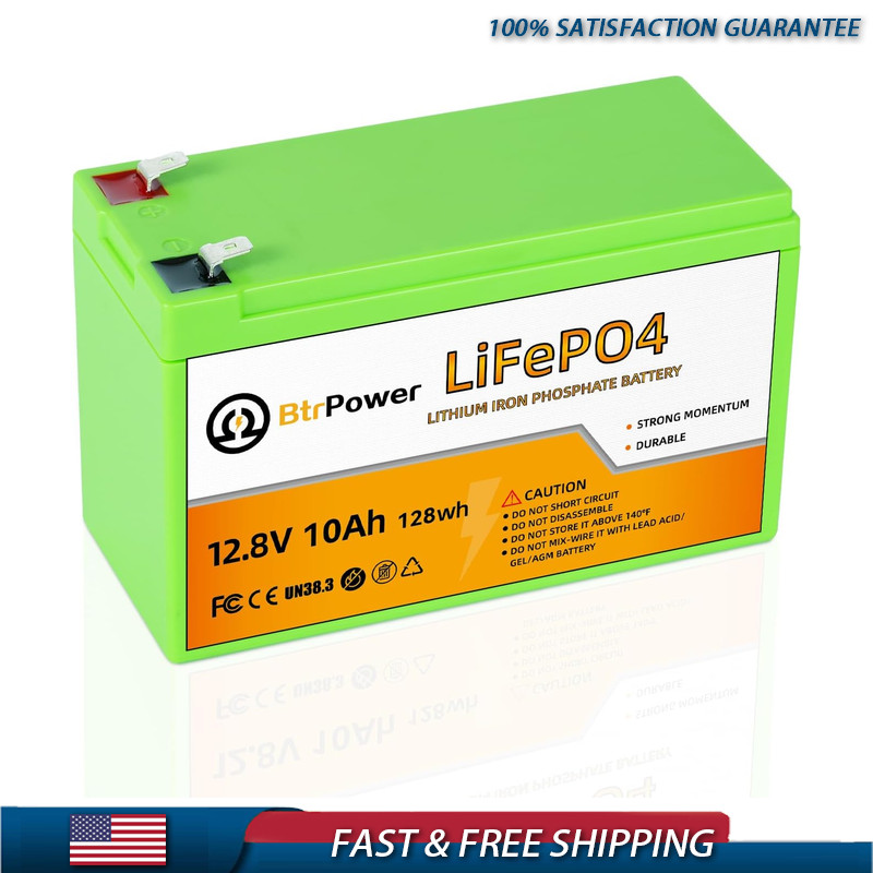 12V 10Ah LiFePO4 Battery 10A BMS Cyberpower UPS, Fishfinder, Power Wheels