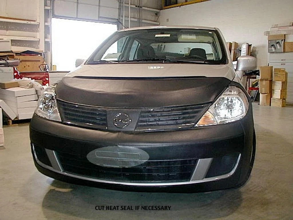 Lebra Front End Bumper Hood Mask Cover for 2007-2012 Nissan Versa w/o Sport Pkg.