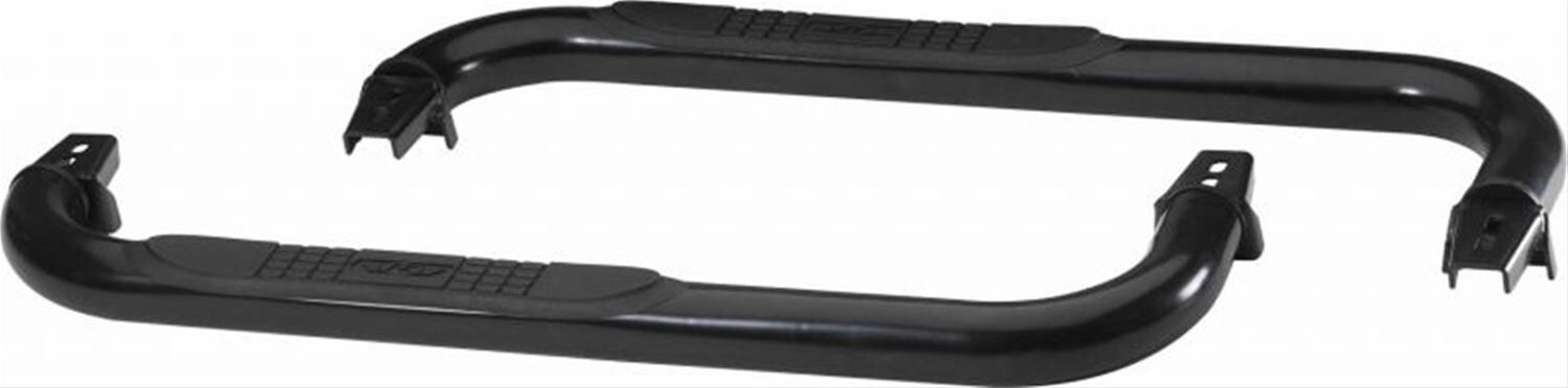 Rampage Body Side Guards w/ Step for Jeep Wrangler 87-06 Black Pair 8625