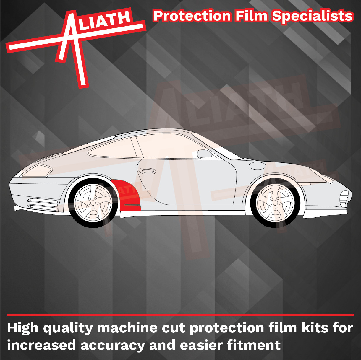 Fits Porsche 911 996 Carrera C4S CARBON Stone Chip Guard Paint Protection Film