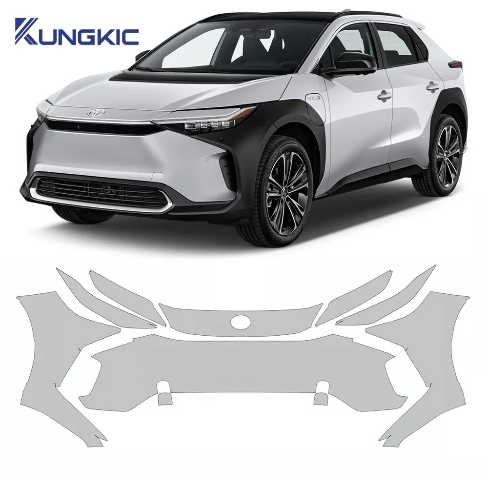 For Toyota BZ4X 2022 2023 Front Bumper TPU Paint Protection Film Pre Cut Anti