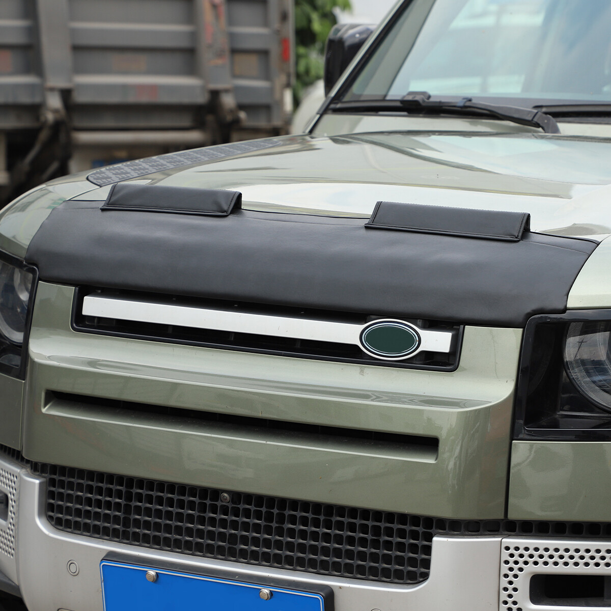 Leather Front End Hood Bra Guard Protection For Land Rover Defender 130 2020-23