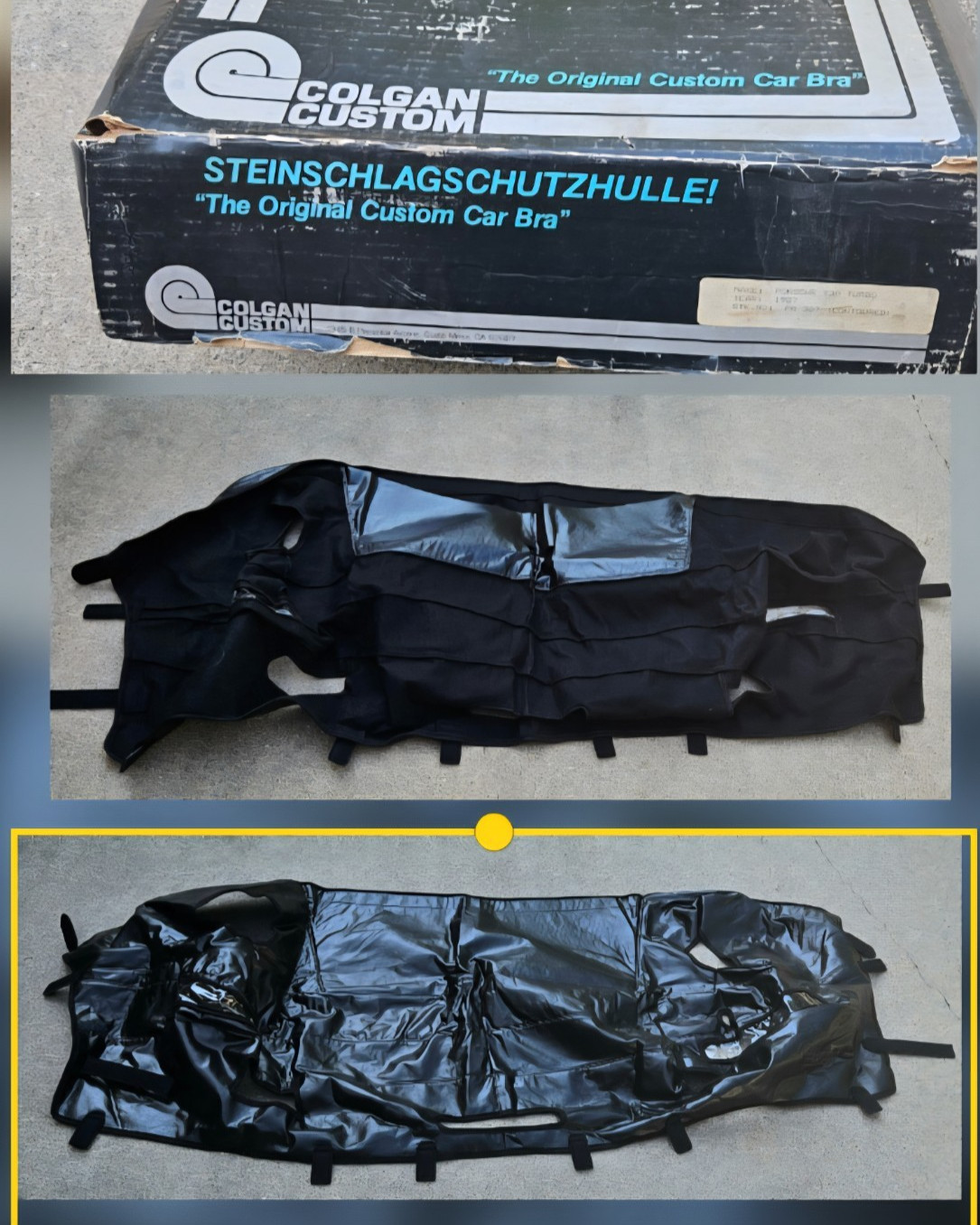 Vtg CAR BRA for PORSCHE 930 / 911 Carrera | COLGAN Custom Front-End Cover | New