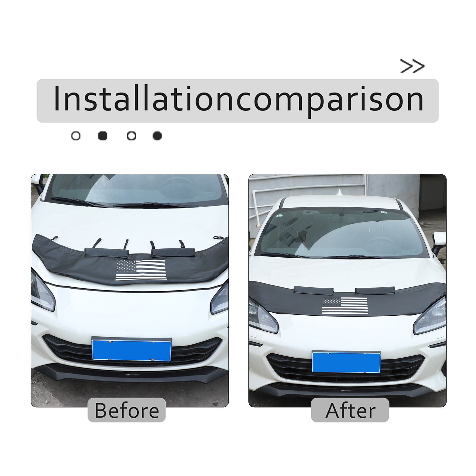 Front Bumper Lebra Hood Protector Mini Mask Bra For Toyota 86/Subaru BRZ 2022-23