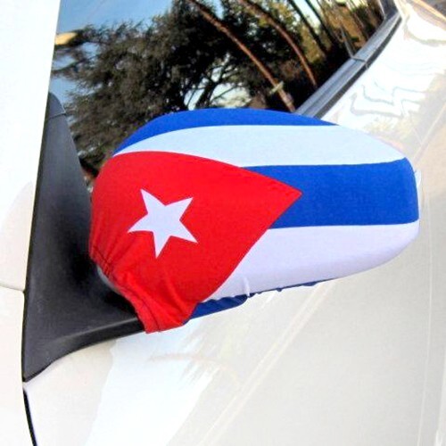 Cuba Flag Side View Mirror Covers (Set of 2) NIB Car Bra Cuban rear auto FREE SH