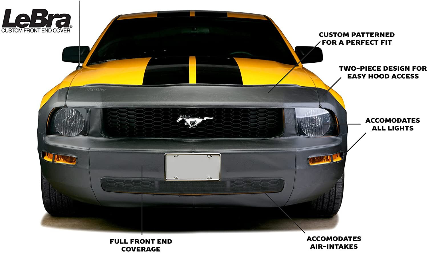 LeBra for Chevy CORVETTE 1984-1990 Front End Cover Hood Bra 55089-01