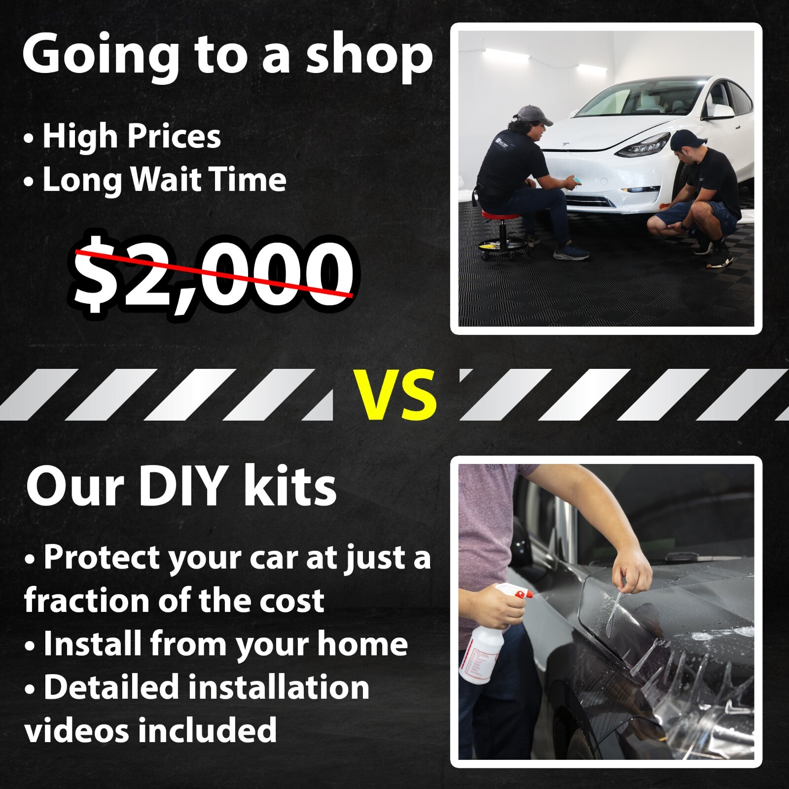 Pre Cut for KIA K4 2025 Fender Gloss Black Paint Protection Kit