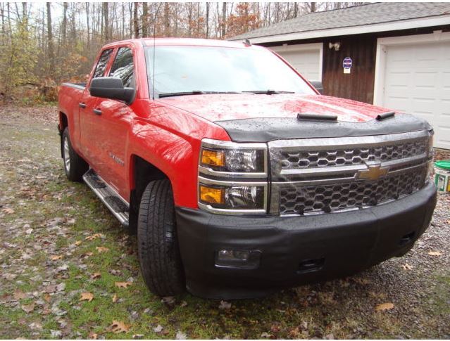 Lebra Front End Mask Bra Fits Chevy Silverado 1500 2014 2015 With fog lights